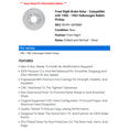 thumbnail image 2 of Front Right Brake Rotor - Compatible with 1980 - 1983 Volkswagen Rabbit Pickup - Dynamic Friction, 2 of 2
