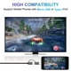 thumbnail image 4 of Cable HDMI Weton 2 en 1 USB tipo C Micro USB Android 6.6 pies, 4 of 9