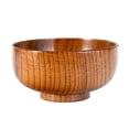 thumbnail image 3 of Wooden Bowl Wood Rice Bowls Tableware for Kitchen Food Storage Multiple Sizes, 3 of 8