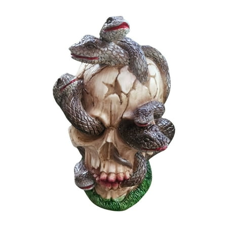 

WIQUOKETT Fall Decor Resin Personalised Dark Ornaments Decorations Scary & Tabletop Ornament Festival Garden Skeleton Ornament for Party Scene Layout Fall Decorations for Home
