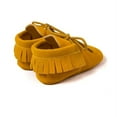 thumbnail image 6 of Infant Baby Girls and Boys Premium Soft Sole Moccasins Tassels Prewalker Anti-Slip Toddler Shoes, 6 of 6