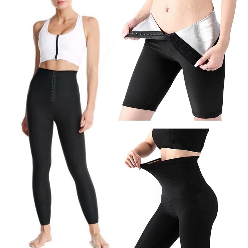 Details about   Lady Elastic Waist Pant Thermo Shapewear Sweat Sauna Shaper Pant Trainer Shorts 
