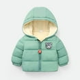 thumbnail image 5 of Hicidod Baby Boys Girls Hooded Puffer Jacket Winter Lightweight Fleece Lined Zipper Up Jacket Thick Warm Snow Outwear, 5 of 7