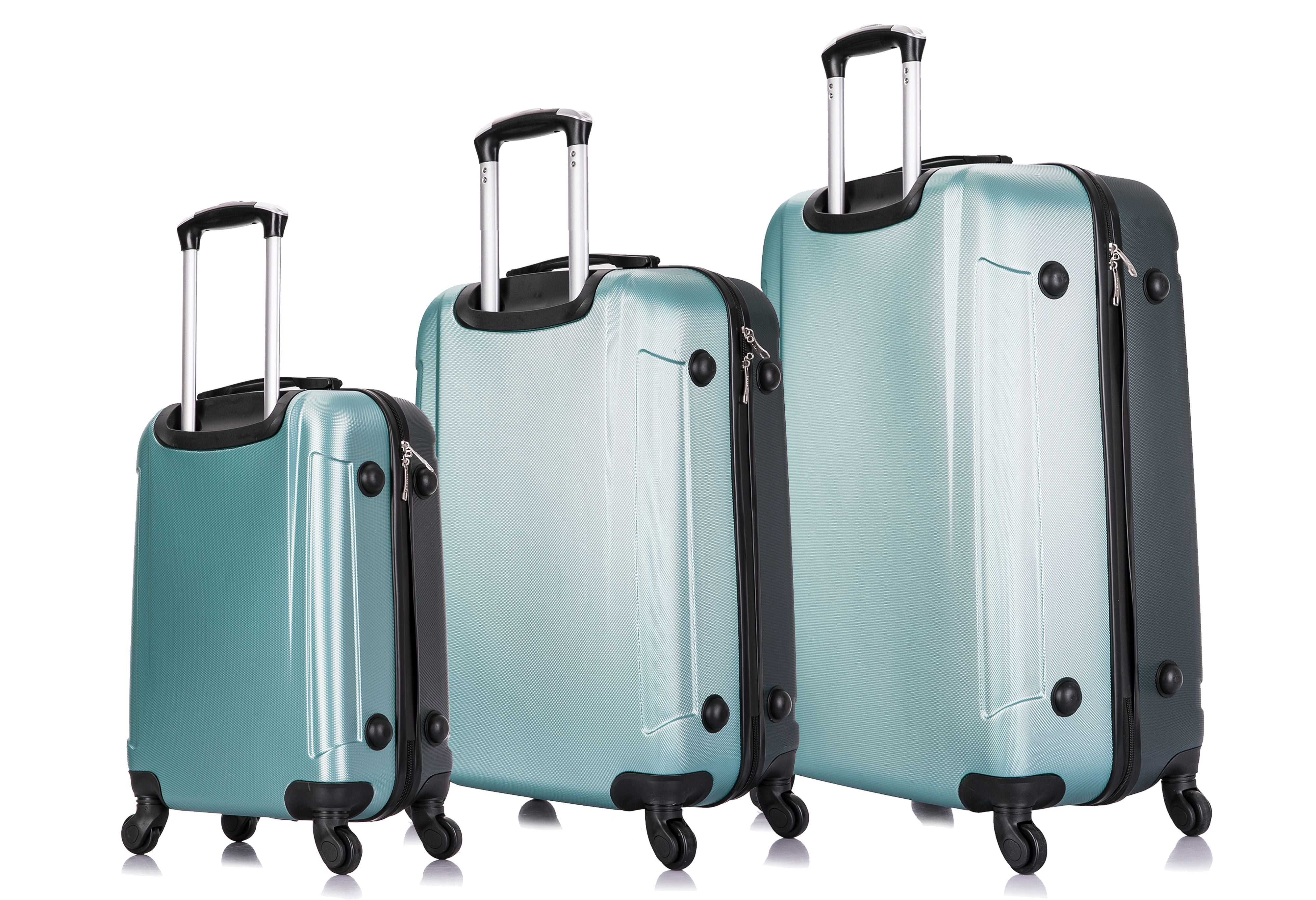 InUSA Pilot 3-Piece 20"/ 24"/ 28" Lightweight Hardside Spinner Set Luggage