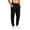 Black, variant on Joggers for Men Solid Color Loose Casual Sweatpants with Zip Pockets Drawstring Elastic Waist Cuffed Jogger Pants for Daily Gym and Travel