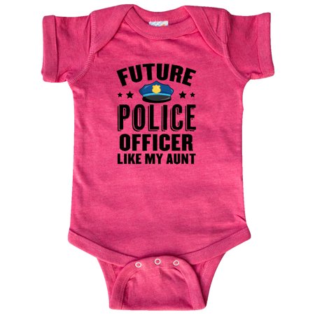 

Inktastic Future Police Officer Like My Aunt Gift Baby Boy or Baby Girl Bodysuit