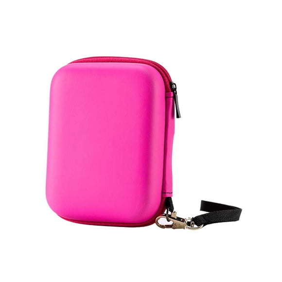 Bolsa de Almacenamiento Wosthever con Cremallera Cable de Datos Estuche Rojo