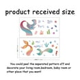 thumbnail image 2 of PVC Wall Stickers Wall Decoration Bubble Mermaid's Tail Jellyfish Shell Coral Sea Grass Ocean Themed Pattern 800x390mm 2pcs/set, 2 of 8