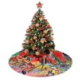 thumbnail image 4 of Falda para árbol de Navidad de Rick y Morty, suave y divertida, decoración navideña de granja con cuello para árbol de Navidad de 36", 4 of 4