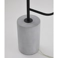 thumbnail image 2 of Bethel  a Matte Black Metal Frame Floor Lamp/Side Table with a Concrete Base, 2 of 5
