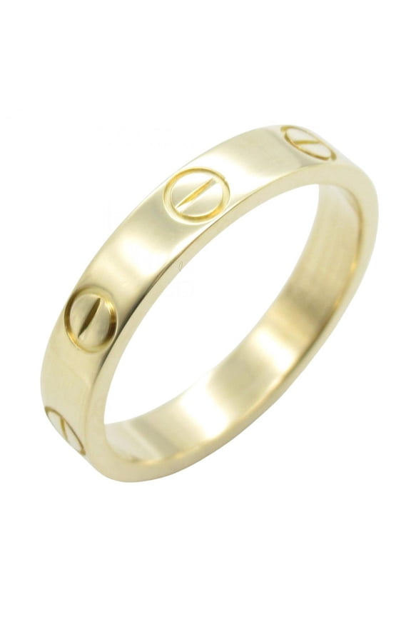 Pre-Owned Cartier Mini Love Ring, 18K Yellow Gold, for Men and Women, B4085000 (Good)