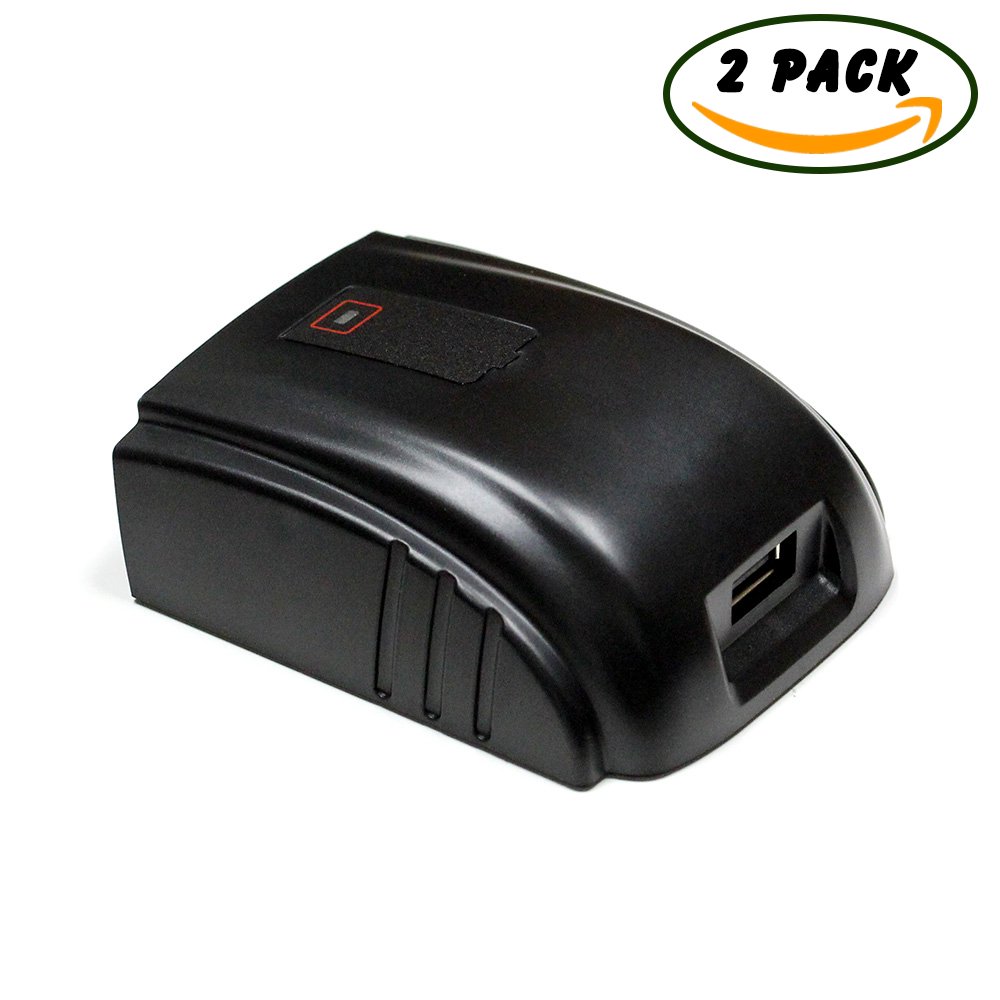 MaximalPower TWO USB-Port Power Output Charger/Adapter For MILWAUKEE M18 18V Battery 48-11-1840 x2