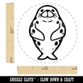 thumbnail image 2 of Spotted Seal Floating Upright Self-Inking Rubber Stamp Ink Stamper - Sky Blue Ink - Medium 1 Inch, 2 of 7