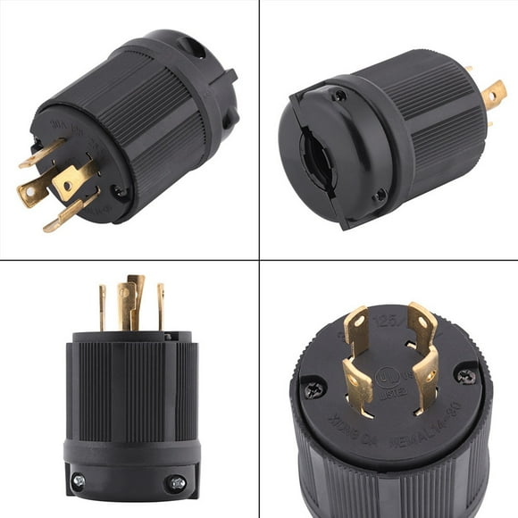 L14 30R Plug 120 240 Volts 30Amps Nema L14 30P 30A 125V 250V 4 Wire Twist Lock Electrical Plug Connector