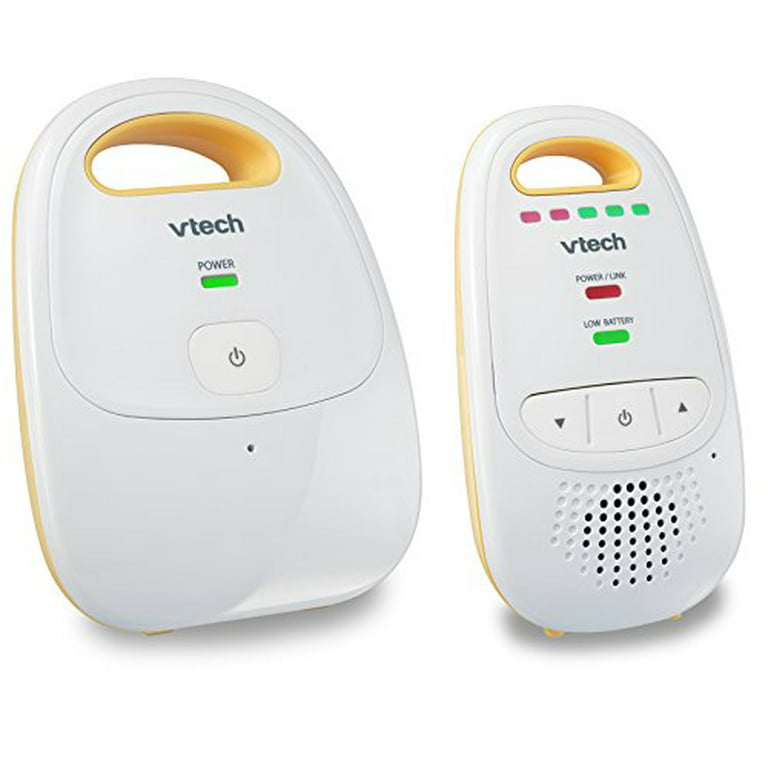 VTech DM111 Upgraded Audio Baby Monitor. 1 Parent with Rechargeable Battery, Long Range, Digital Wireless Transmission, Crystal-Clear Sound, Plug Play, Sound Indicator & Alerts Walmart.com