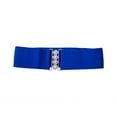 thumbnail image 3 of Women's Fashion Elastic Cinch Belt 3 Wide Stretch Waist Band Clasp Buckle, 3 of 6