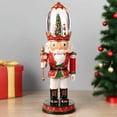 thumbnail image 2 of Roman LED Lighted Musical Christmas Nutcracker - 16.25" - Red and White, 2 of 8