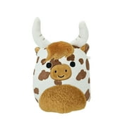 Squishmallows Official Kellytoys Inch 5 Inch Alonzo the Spotted Brown Longhorn Cow Ultimate Soft Plush Stuffed Toy