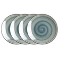 thumbnail image 4 of Sonoma 16 Piece Stoneware Dinner Set, Outside Black + inside Handpainted Color Blue, 4 of 8