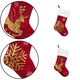 thumbnail image 3 of Calcetines de Navidad bolsa de regalo copo de nieve alce franela bordado calcetines de Navidad regalo de Navidad Vhermosa CPB-SSW11-2, 3 of 5
