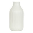 thumbnail image 4 of Better Homes & Gardens Ribbed Ceramic Vase, 8.5", Cream, 4 of 11