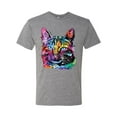 thumbnail image 3 of Cute Cat | Dean Russo Art Animal Lover Mens Premium Tri Blend T-Shirt, Premium Heather, Medium, 3 of 6