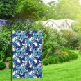 thumbnail image 2 of Wukai Blue and White Butterflies Print Garden Flag 12.5x18 Inch Double Sided Sun-resistant Rain-resistant, Wrinkle-resistant Colorfast(Only Flag), 2 of 7