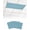 Cyan, Teal, White, variant on 1 Pack Fluorescent Light Cover for Ceiling Lights, Brown Magnetic Classroom Light Filters 4x2 Feet, Modern Geometric Abstract Art Aesthetics Decorative Ceiling Shade Panel for Office