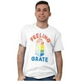 thumbnail image 4 of Feeling Grate Rainbow Cheese Grater Men's Graphic T Shirt Tees Brisco Brands X, 4 of 4