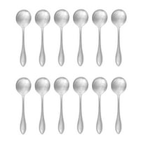 Oneida American Harmony 18/8 Stainless Steel Round Soup Spoon (Set of Twelve)