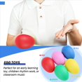 thumbnail image 5 of 10 Pack de PercusióN PláStico Instrumento Musical Juguetes Egg Maracas Shakers, 5 of 5