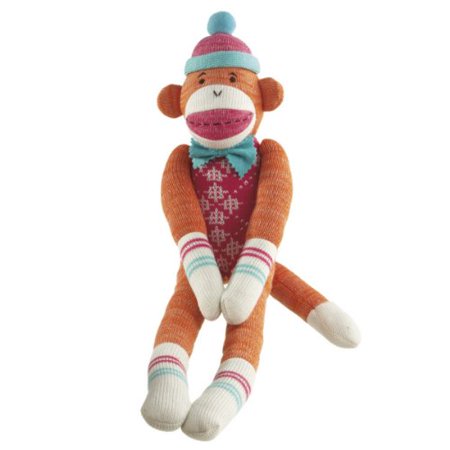 Addison Orange Plush Stuffed Monkey 22"