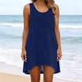 thumbnail image 5 of yillto Women Sleeveless Nightgowns Lightweight Loose Sleepwear Nightshirts Summer Casual Vacation Dress, 5 of 7