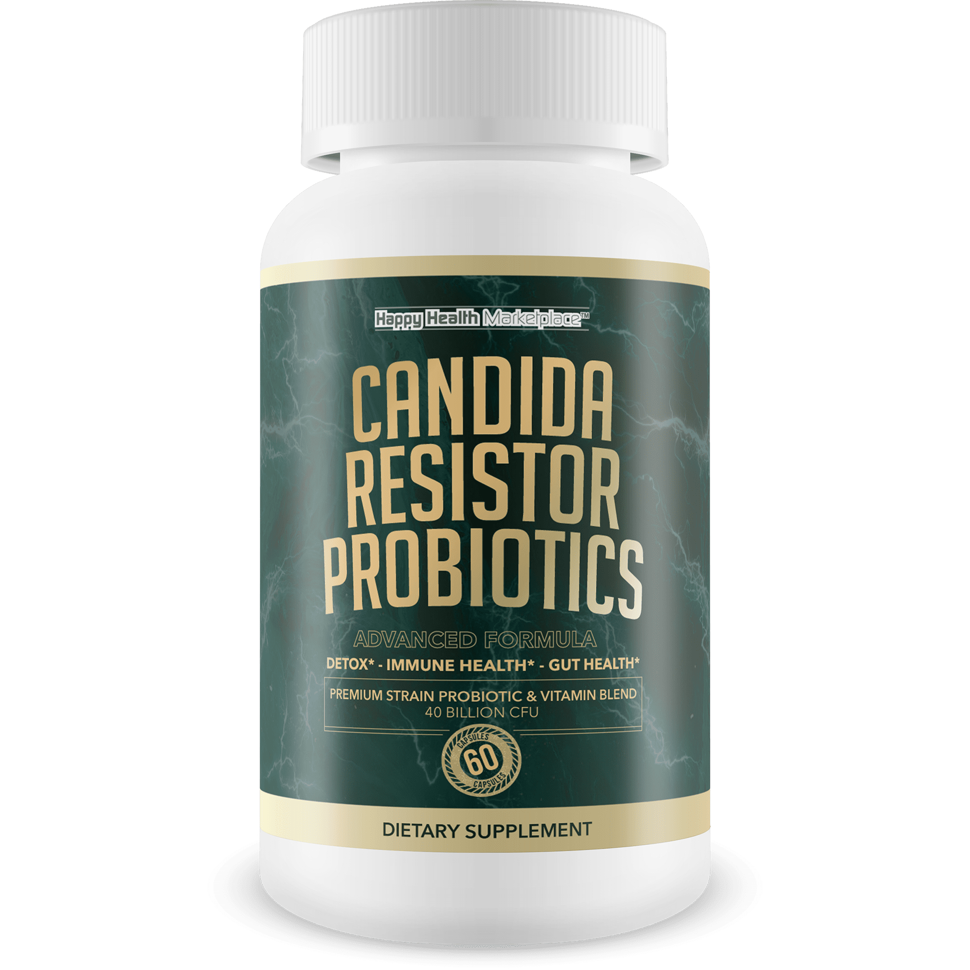 Candida Resistor Probiotics - Our Best Candida Support Capsules - Our Pills for Candida Are A Natural Candida Cleanse Detox Probiotic Candida Complex - Candida Pills - Candida Resistor Supplement