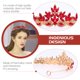 thumbnail image 3 of ADDHAT Crown Headdress De Rojo Con Para Estilo Único En Eventos Nupciales, 3 of 7