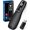 Black-Red Light, variant on Wireless Presenter with Carry Case, Presentation Clicker with Protective Storage Bag, Presentation Remote for Powerpoint, Mac, Computer, Laptop
