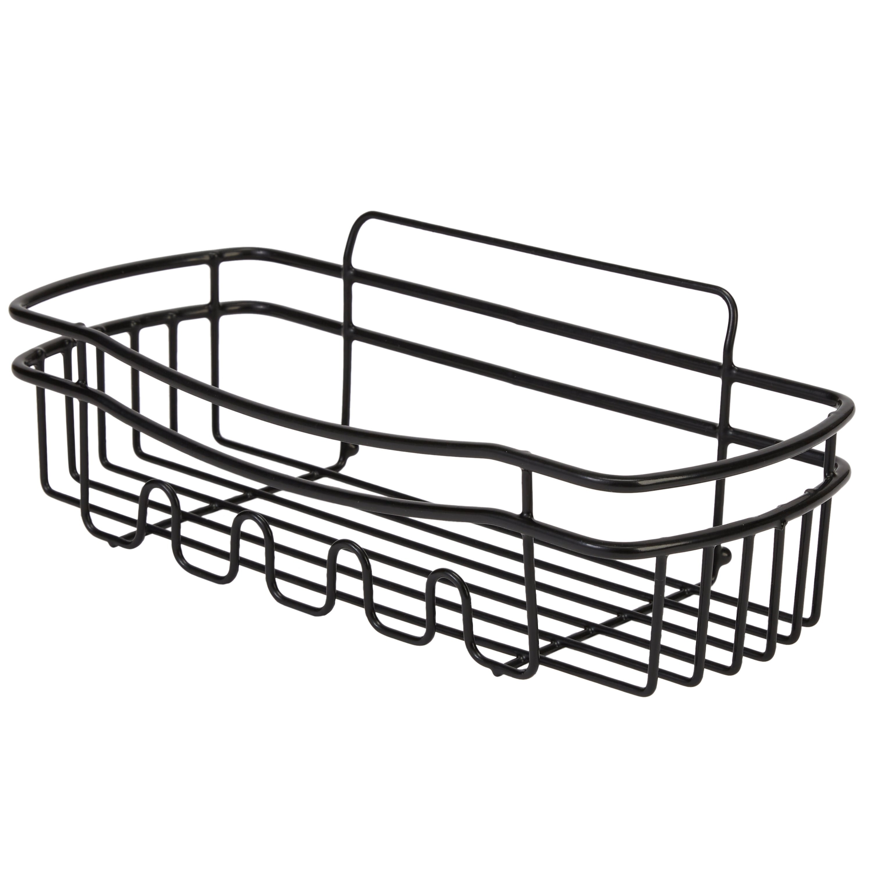 Bath Bliss Ultimate 3 Piece Adhesive Shower Caddy Set in Black