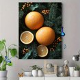 thumbnail image 4 of Qisvanset 12x16 Inch Citrus Berry Holiday Canvas Wall Art, Seasonal Orange Evergreen Rustic Winter Home Decor, 4 of 8