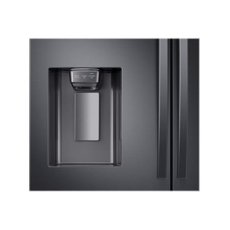 Samsung - 28  cu. ft. 4-Door French Door Refrigerator with FlexZone Drawer - Black stainless steel