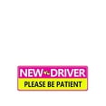 thumbnail image 1 of Adhesivo para coche «New Driver Please Be Patient», PVC, 20 x 7 cm, 10 unidades, 1 of 1