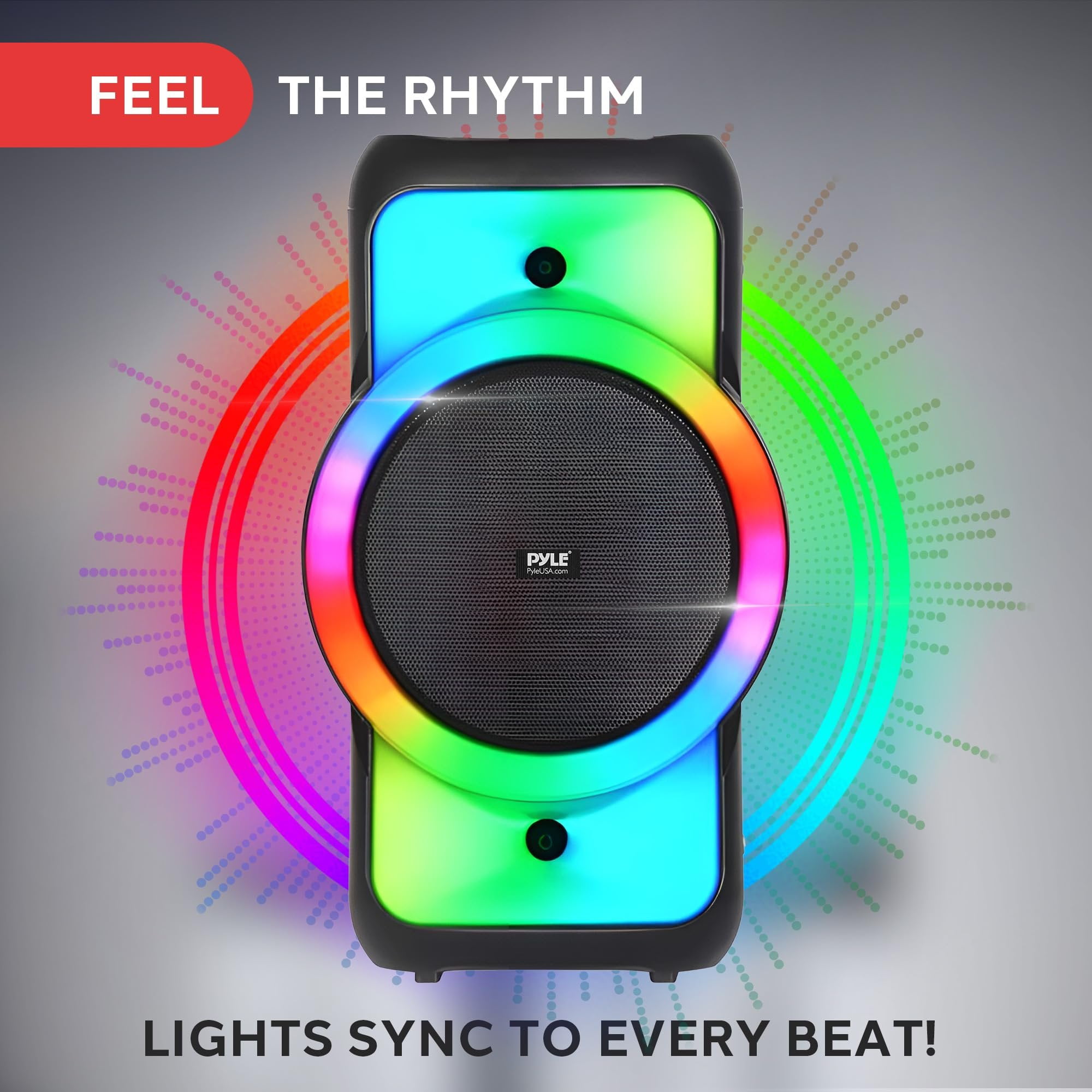 Pyle Audio Large Bluetooth Party Speaker - Big Bluetooth Speaker with True Wireless Stereo System - Enjoy Powerful Bass and Clear Treble - Big Speaker with Carry Bag - PPHP1979BG - 160W