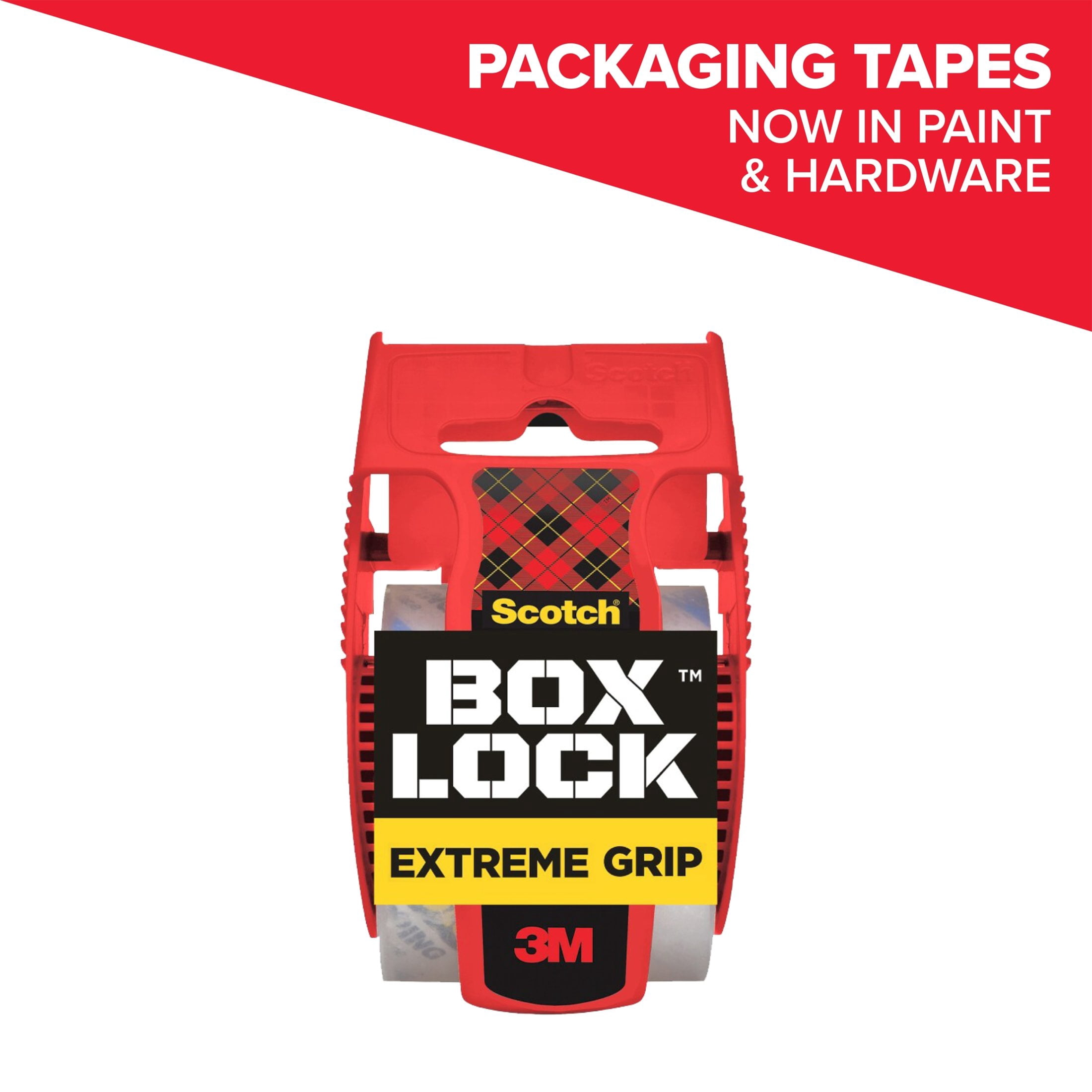 (2 pack) Scotch Box Lock Packaging Tape, Clear, 1.88 in. x 25.6 yd., 1.5 in. Core, 1 Total