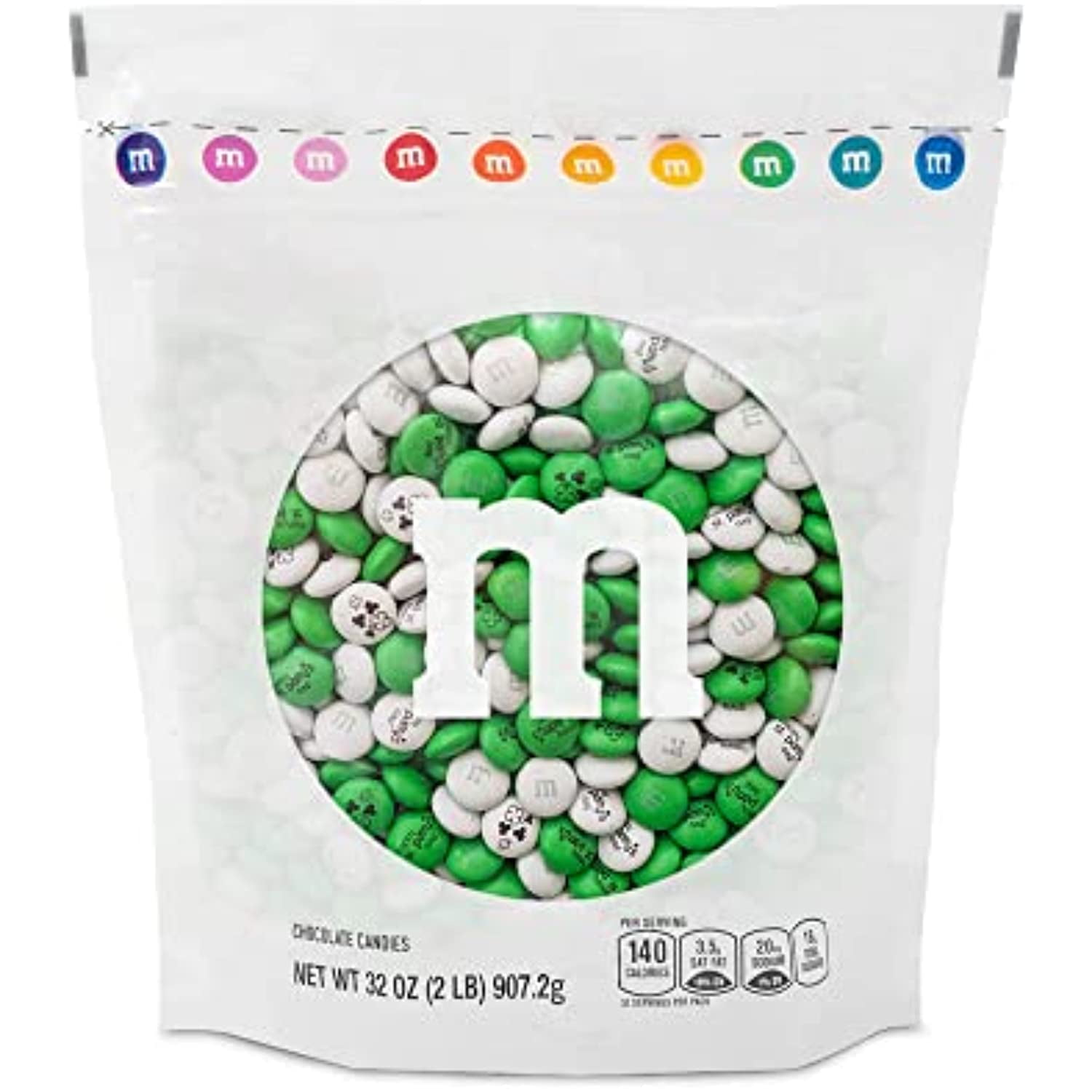 M&M Fake Candies St. Patrick's Day Color Mix Candy Charms Flatback Cab