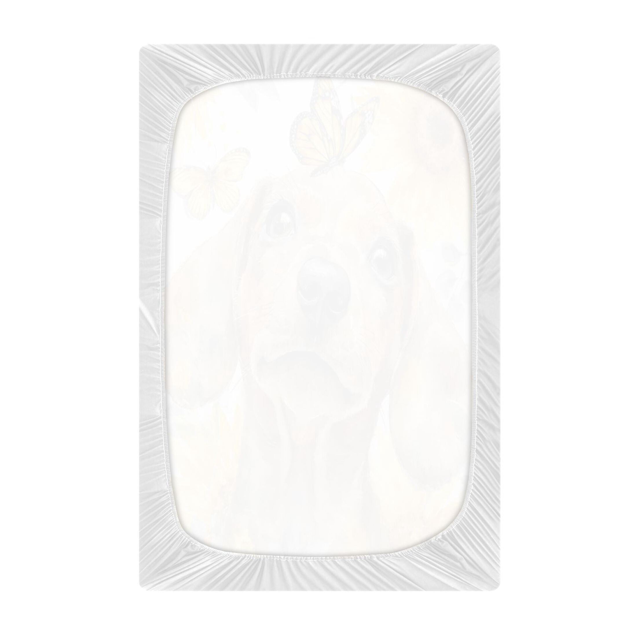 Baby Essentials 52”x 28”- Standard Cotton-like Modal Elastic- Sausage Dog Puppy Design Crib Sheets for Newborns and Toddlers