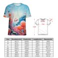 thumbnail image 2 of Underwater World Ship Coral Women's T-Shirt Short Sleeve T Shirts Tops Tee Ladies Loose T, 2 of 7