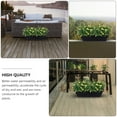 thumbnail image 6 of 2 Large Rectangular Planting Pots 36x15x19cm Dark Grey Plastic for Balcony, 6 of 6