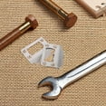thumbnail image 4 of TAILTOSS Latch Reinforcement Plate Door Striker Plate Silver Rectangular Design For Door Lock System 1Set, 4 of 8