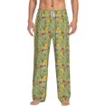 thumbnail image 1 of Kdxio Taco Pattern Men's Pajama Pants, Elastic Waist with Drawstring and Pockets, Comfortable Loungewear-Medium, 1 of 6