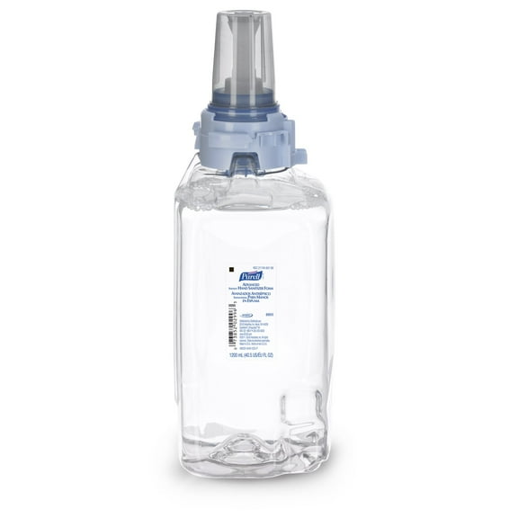 PURELL Advanced Hand Sanitizer Foam, ADX-12 1200 mL Refill, Clear -GOJ880503EA