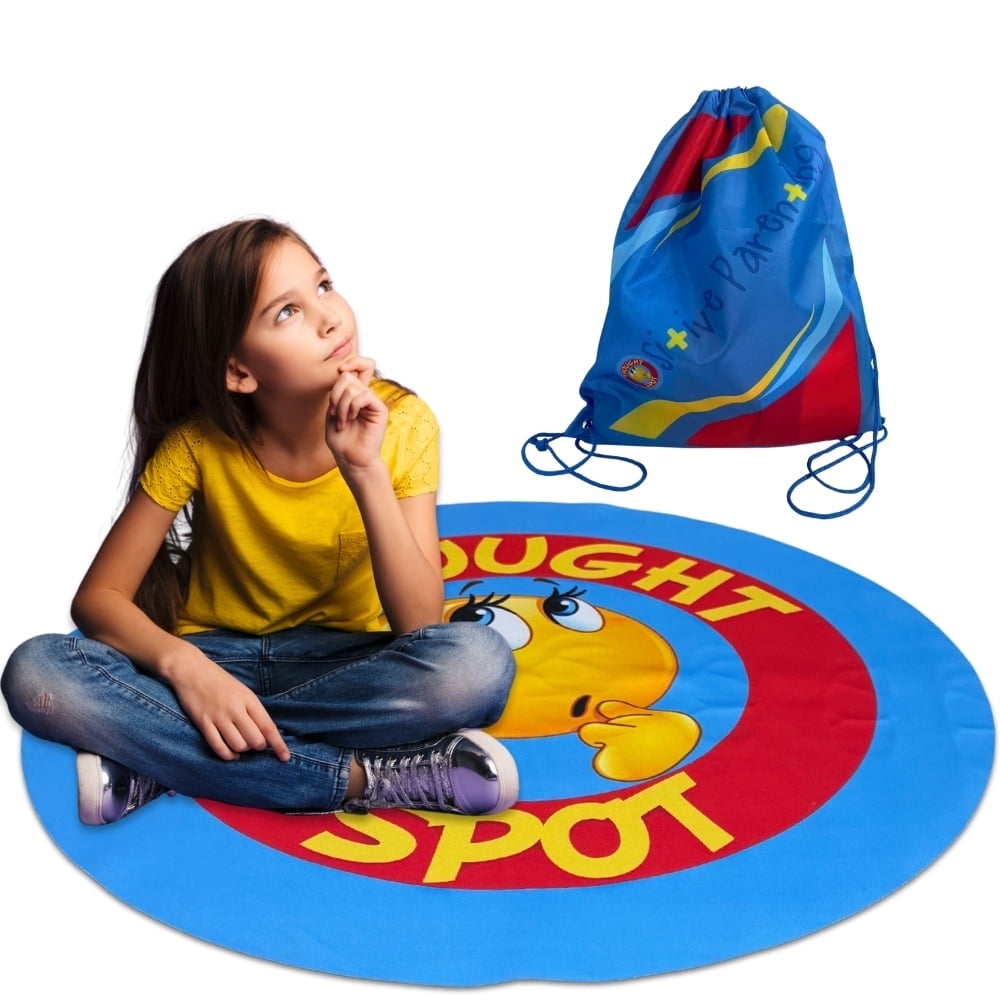 Portable Parenting Time Out Mat: Enhances Discipline & Fosters Positive Behavior; Discipline Tool; Alternative to Time Out Chair for Toddlers; For Calm Down Corner; 24” Floor Seating for Classroom